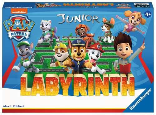 Ravensburger Paw Patrol Junior Labyrinth, Brettspill, Reise/eventyr, 4 år