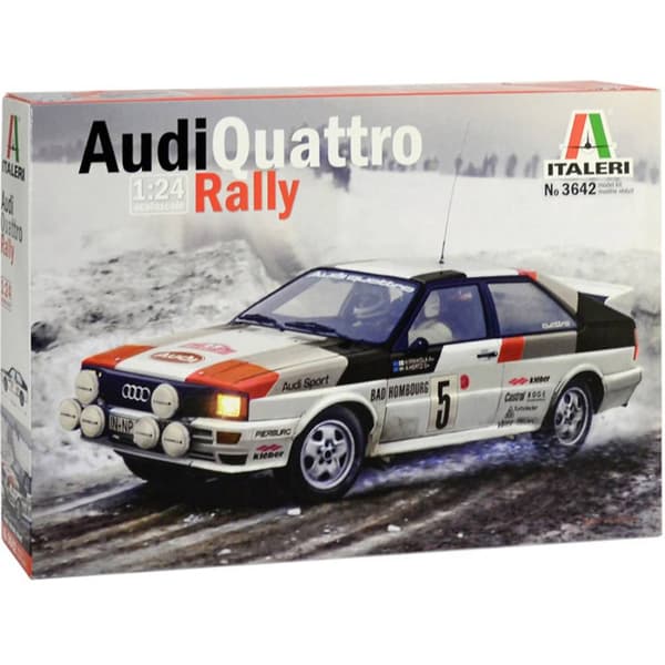Italeri 3642 Audi Quattro Rally Bilmodell byggsats 1:24