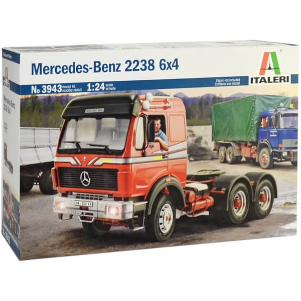 Italeri 3943 Mercedes-Benz 2238 6x4 Lastbilsmodell byggsats 1:24
