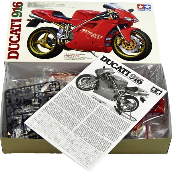 Tamiya 300014068 Ducati 916 Desmo. 1993 Motorcykel byggsats 1:12