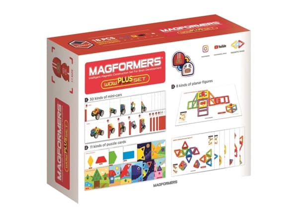 Magformers MAGFORMERS WOW PLUS SET 18 EL.