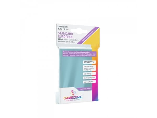GameGenic Standard European Sleeves 62x94 mm