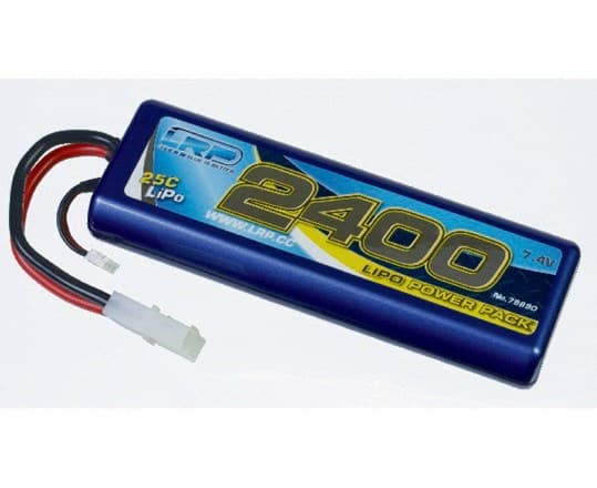 LRP LiPo power pack 2400-7,4v-25C-stickpack hardca
