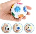 Miniatyrbillede 1 af 6: Fidget Ball Magic Rainbow Puzzle Rubiks Fig Cube Toy