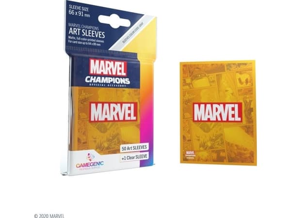 GameGenic Sleeves Marvel Champions Marvel Orange