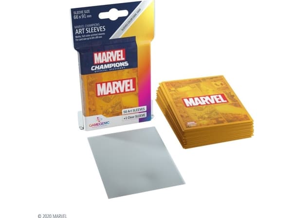 GameGenic Sleeves Marvel Champions Marvel Orange