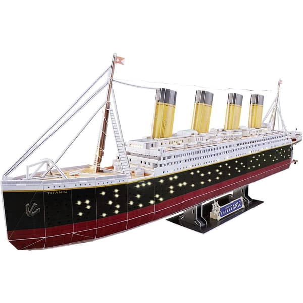 Revell 00154 RV 3D-Puzzle RMS Titanic - LED Edition Pusseldelar: 266