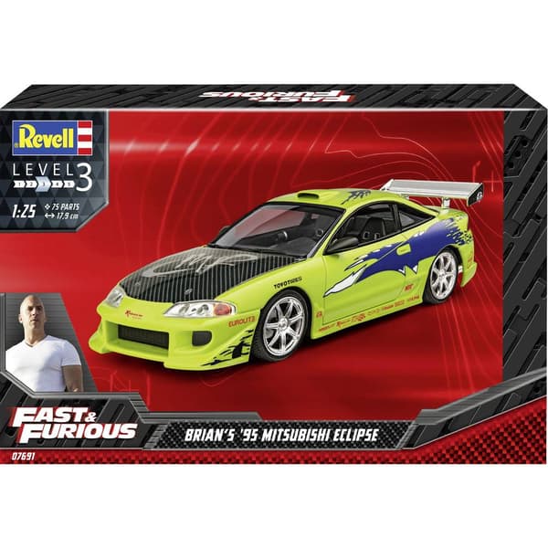 Revell RV 1:25 Fast & Furious Brian's 1995 Mitsubishi Eclipse 1:25 Modellbil