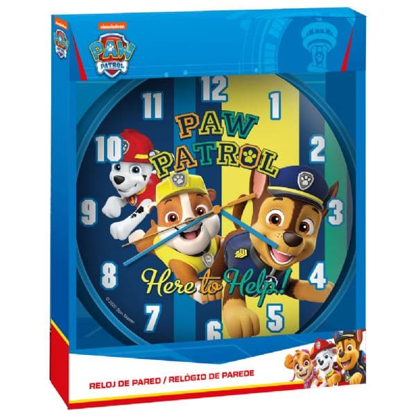 Paw Patrol analog väggklocka