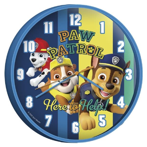Paw Patrol analog väggklocka