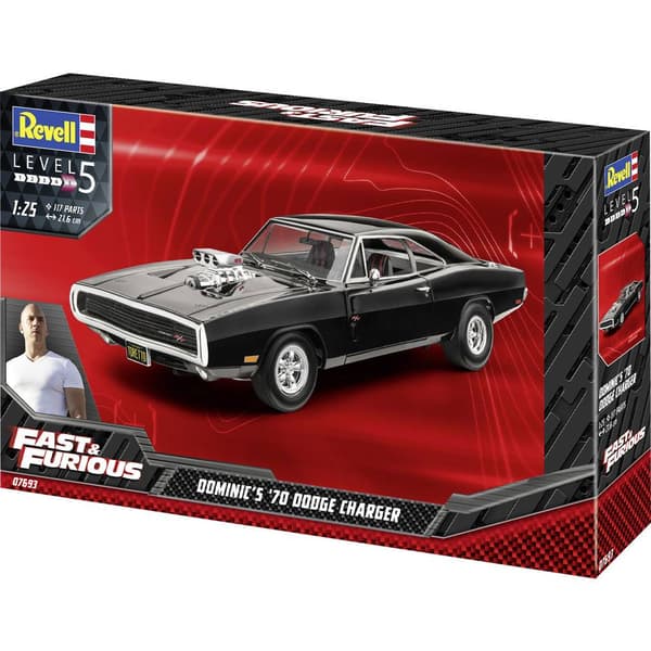 Revell Fast & Furious - Dominics 1970 Dodge Charger 1:24 Modellbil