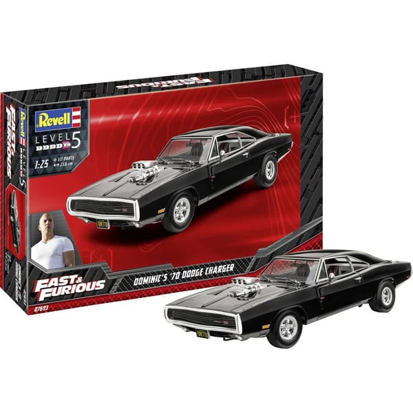 Revell Fast & Furious - Dominics 1970 Dodge Charger 1:24 Modellbil