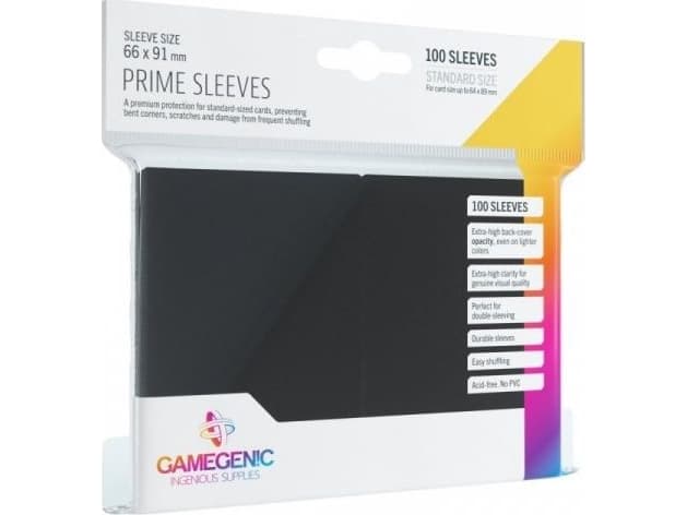 GameGenic Prime Sleeves Black