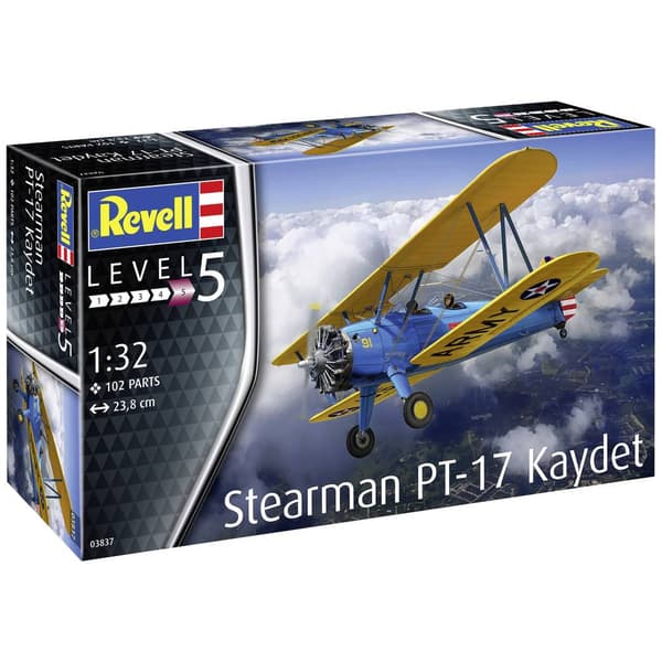 Revell 03837 Stearman PT-17 Kaydet Flygmodell byggsats 1:32