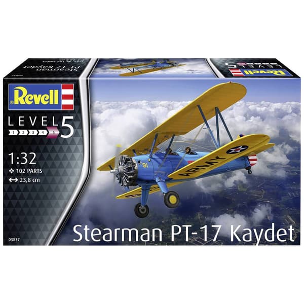 Revell 03837 Stearman PT-17 Kaydet Flygmodell byggsats 1:32