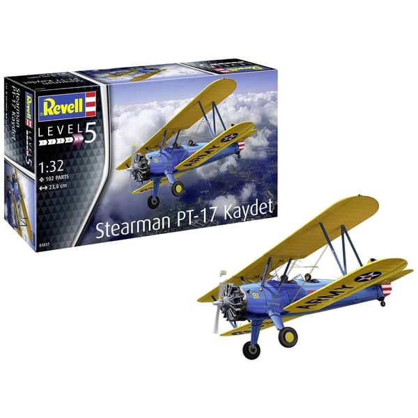 Revell 03837 Stearman PT-17 Kaydet Flygmodell byggsats 1:32