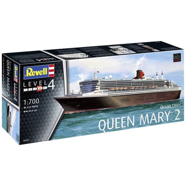 Revell 05231 Queen Mary 2 Fartygsmodell byggsats 1:700