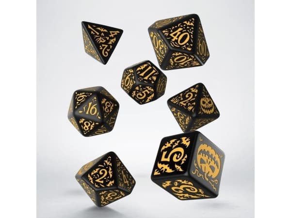 Puzzle Q-Workshop Halloween Pumpkin dice set - Jack OLantern