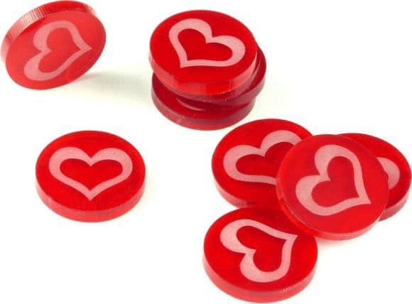 Crafters Crafters: Acrylic Markers - Red - Heart (10)
