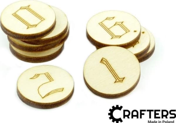 Crafters Crafters: Trämarkeringar - siffror (10)