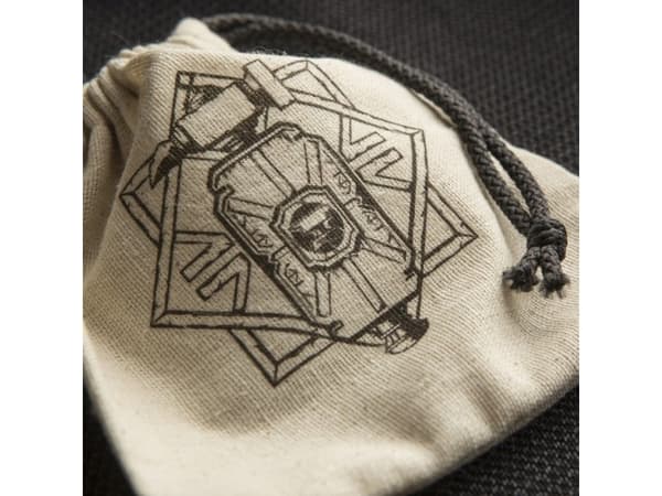 Q-Workshop Basic Dwarven Pouch Beige og svart (18837)