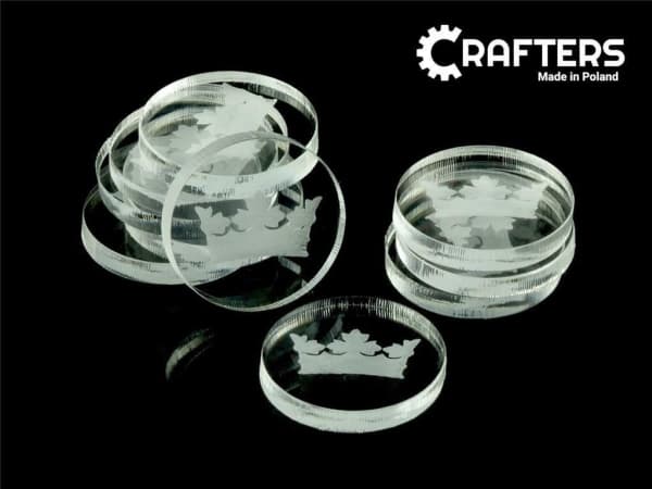 Crafters Crafters: Akrylpenna - Transparent - Crown (10)