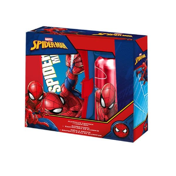 Spiderman matlåda och dryckesburk