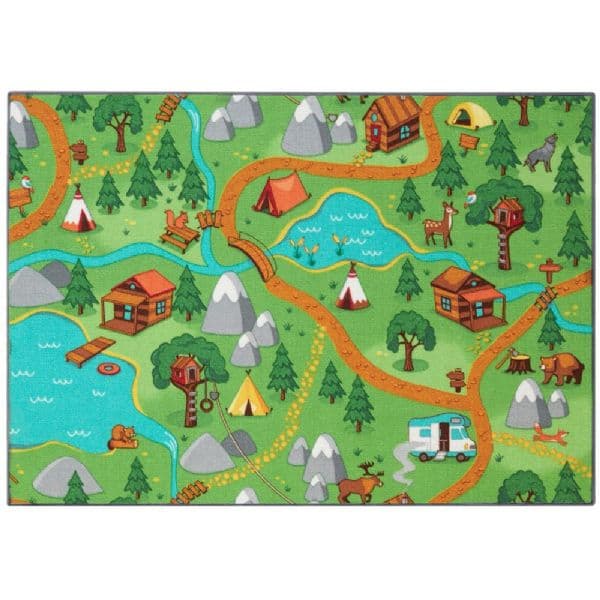 Vändbar lekmatta 95x133 cm