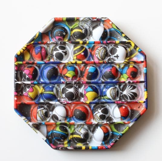 Speciell kamouflage Popit Fidget Pop It - CE Godkänd 3st färger