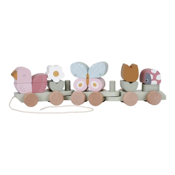 Little Dutch - Stacking train Flowers  butterflies  - (LD7067)