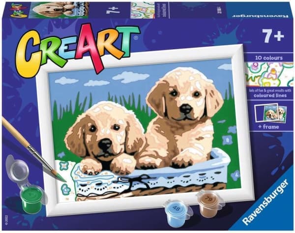 Ravensburger Måla med siffror Mieli šuniukai
