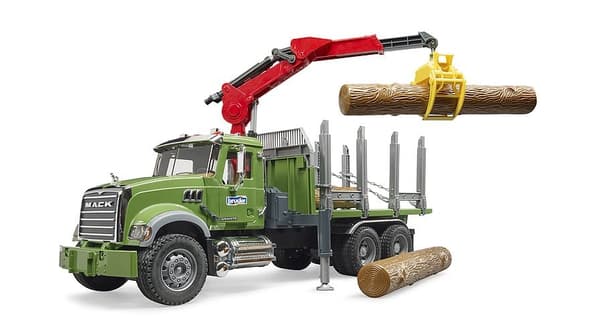 Bruder - MACK Granite Timber Truck w/Loading Crane (BR2824)
