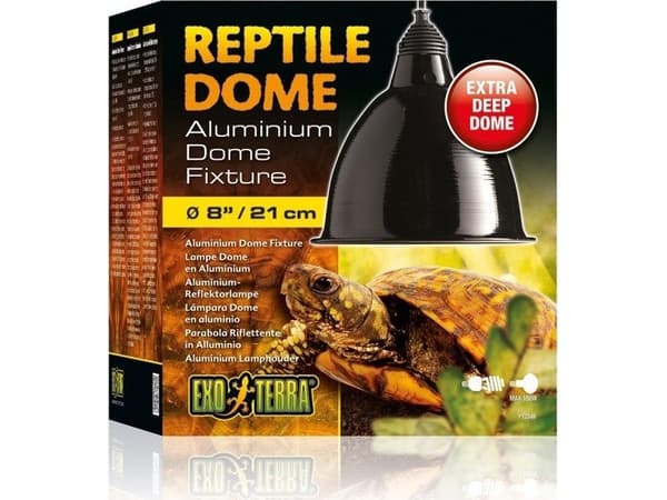 Exo Terra Reptile Dome aluminiumsreflektor, opptil 160W, L, 21,5 x 23,5 x 21,5 cm