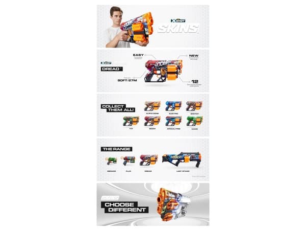 XShot ZURU X-SHOT Skins Dread Launcher 36517Q 31999