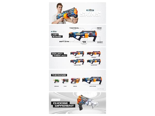 X-Shot Skins Last Stand Dart Blaster (16 Darts)