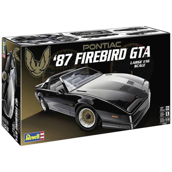 Revell 14535 1987 Pontiac Firebird GTA Bilmodell byggsats 1:16
