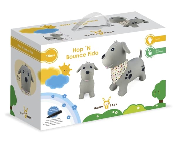 Happy Baby Hop 'N Bounce Hoppdjur Fido