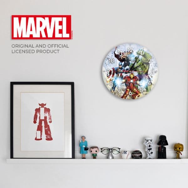 Marvel Avengers analog väggklocka