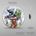 Miniatyrbild 2 av 4: Marvel Avengers analog väggklocka