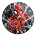 Miniatyrbild 1 av 4: Spiderman svart analog väggklocka