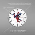 Miniatyrbild 3 av 4: Spiderman Vit Analog Väggklocka