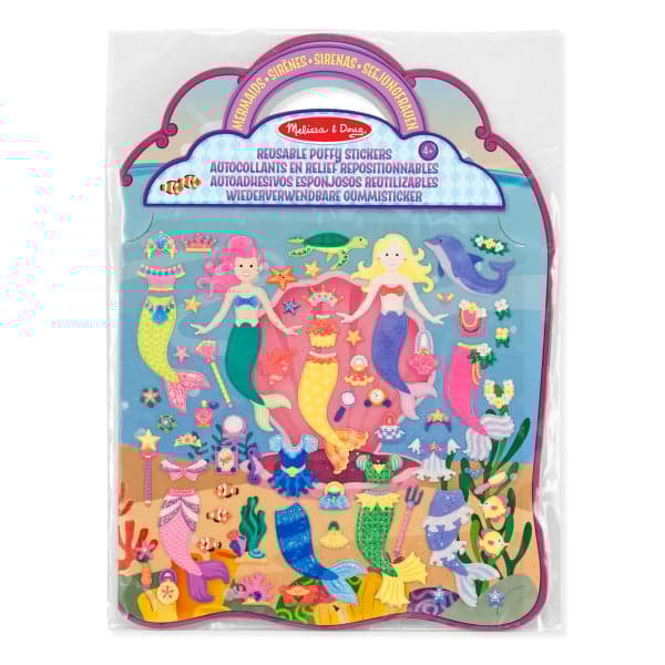 Melissa and Doug - Reusable Puffy Stickers - Mermaid - (19413)