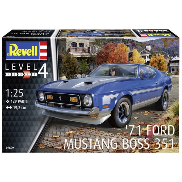 Revell 07699 71 Mustang Boss 351 Bilmodell byggsats 1:25