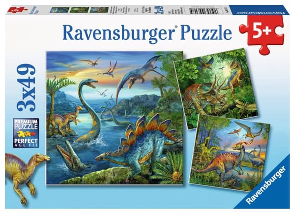 Ravensburger - Dinosaur Facination 3x49p - 09317