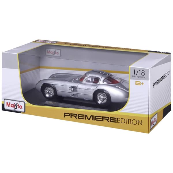 Maisto Mercedes 300SLR Uhlenhaut Coupe 1955, Silber 1:18 Modellbil