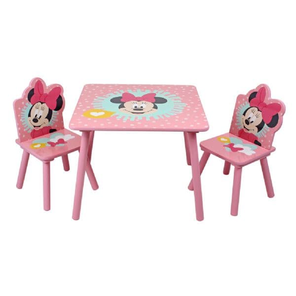 Minnie Mouse bord och stolar