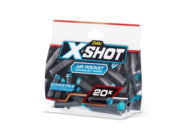 X-Shot Excel 20PK Refill Darts Foilbag