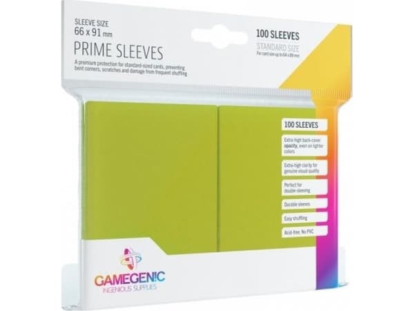 GameGenic Prime Sleeves Lime