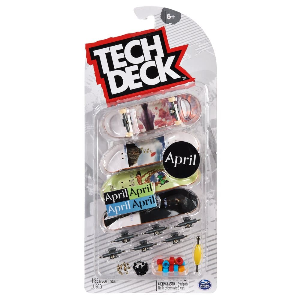 Tech Deck Finger Skateboard 4 Pack April (6028815) CDON