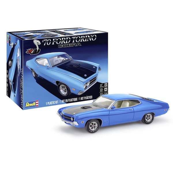 Revell 14534 1970 Ford Torino Cobra Bilmodell byggsats 1:25